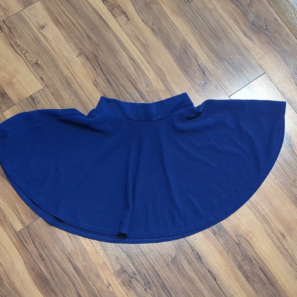 Elegant Navy Skater Skirt